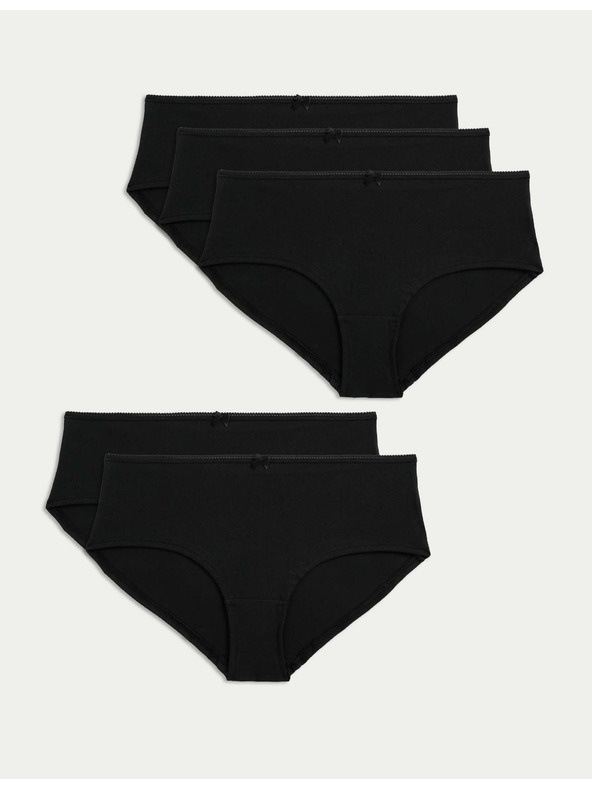 Marks & Spencer Marks & Spencer Low Cut Cotton Lycra® 5 kratkih hlača u crnoj boji