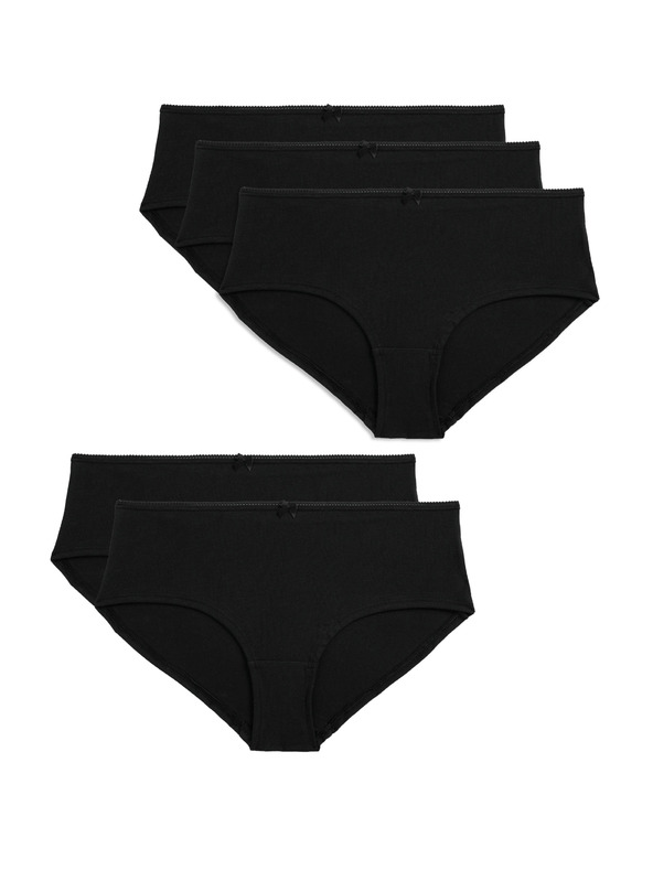 Marks & Spencer Marks & Spencer Low Cut Cotton Lycra® 5 kratkih hlača u crnoj boji