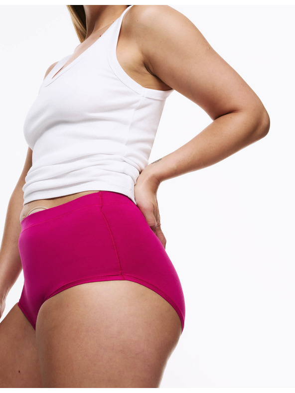 Marks & Spencer Stoma pamučne gaćice do struka, 3 kom Marks & Spencer ružičaste