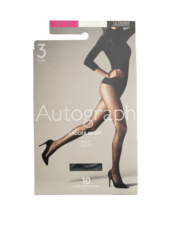 Marks & Spencer Uske i mat tajice 10 DEN, 3 kom Marks & Spencer crne