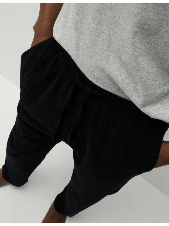 Marks & Spencer Marks & Spencer crna i siva muška pidžama