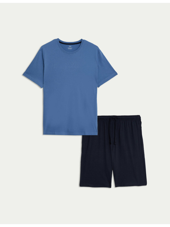 Marks & Spencer Plava muška kratka pidžama Marks & Spencer