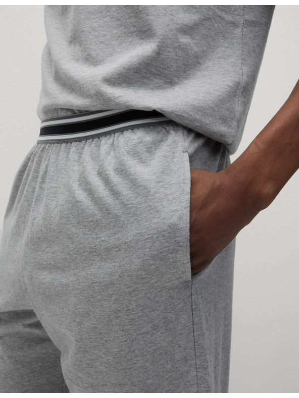 Marks & Spencer Marks & Spencer Gray dvodijelni set muških kratkih pamučnih hlača od čistog pamuka