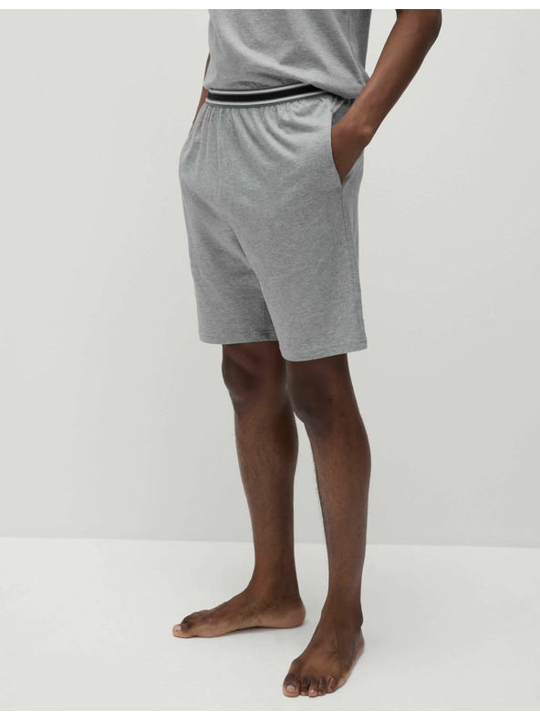 Marks & Spencer Marks & Spencer Gray dvodijelni set muških kratkih pamučnih hlača od čistog pamuka