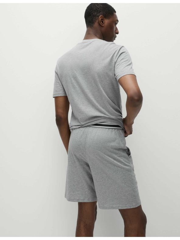 Marks & Spencer Marks & Spencer Gray dvodijelni set muških kratkih pamučnih hlača od čistog pamuka