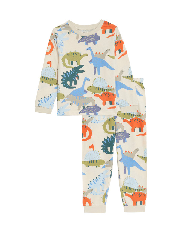 Marks & Spencer Pidžama s dinosaurima od čistog pamuka Marks & Spencer (1-8 godina).