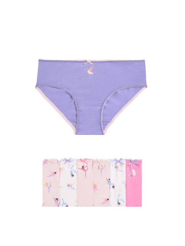 Marks & Spencer Set od sedam šarenih gaćica za djevojčice s motivom balerine Marks & Spencer