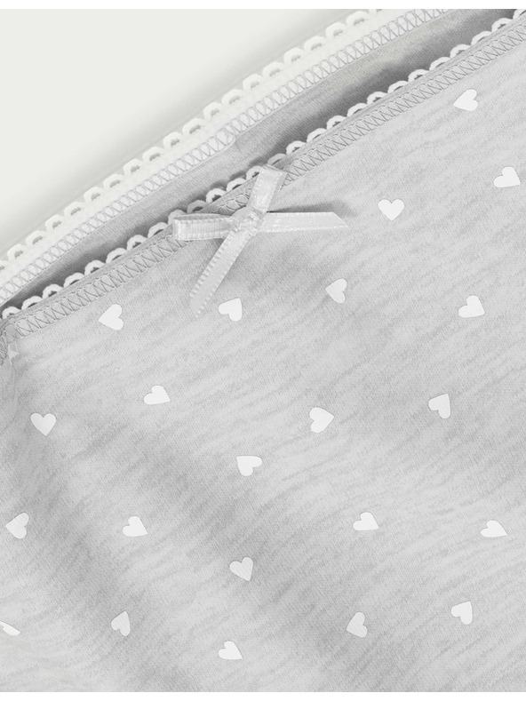 Marks & Spencer Marks & Spencer 1kom set visokih pamučnih gaćica u obliku srca (2-14 godina)