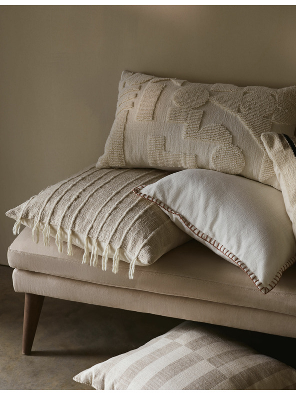 Marks & Spencer Marks & Spencer krem ​​prošiveni jastučić od čistog pamuka