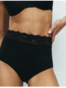 Marks & Spencer Visoko izrezane gaćice od pamuka i likre, 5 pakiranja Marks & Spencer crne