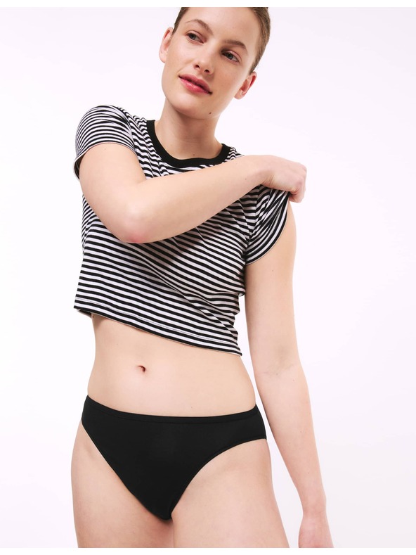 Marks & Spencer Marks & Spencer High Cut No Visible Hem Pamuk Modal Komplet od 5 komada crni