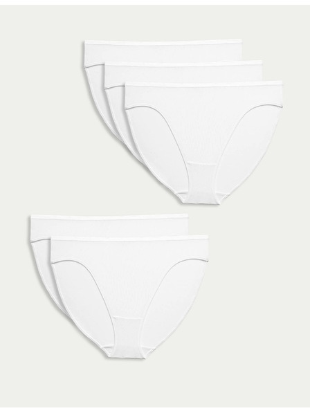 Marks & Spencer Set od pet ženskih gaćica Marks & Spencer bijele boje