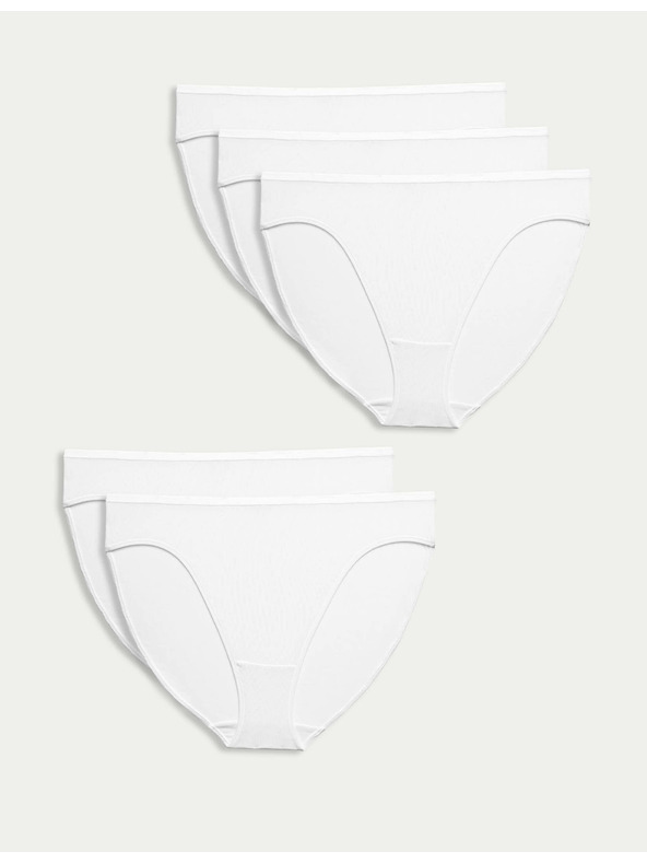 Marks & Spencer Set od pet ženskih gaćica Marks & Spencer bijele boje