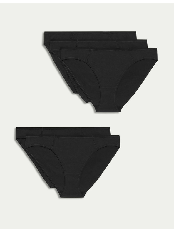 Marks & Spencer Set od pet ženskih gaćica Marks & Spencer crne boje