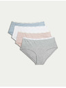 Marks & Spencer Set od četiri ženske gaćice u sivoj, ružičastoj, bijeloj i plavoj boji marke Marks & Spencer