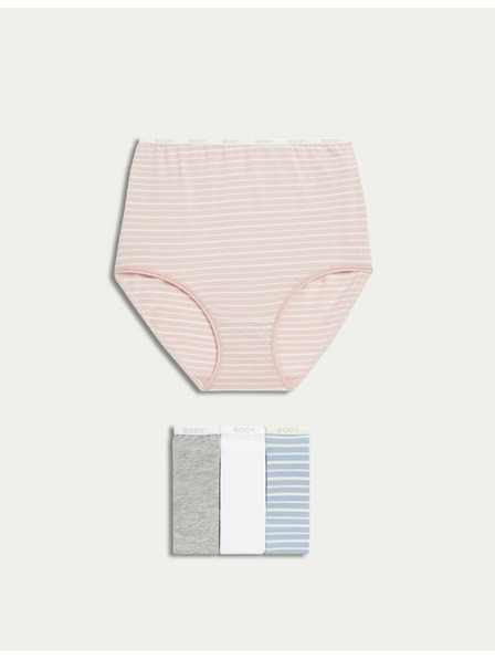 Marks & Spencer Set od četiri ženske gaćice u ružičastoj, sivoj, bijeloj i svijetlo plavoj boji marke Marks & Spencer