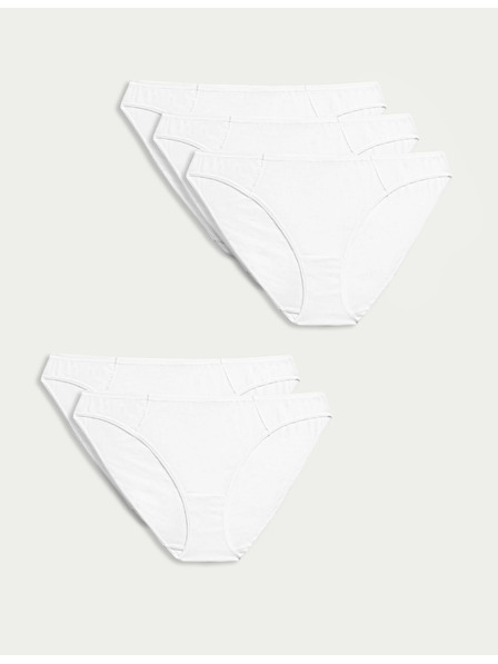 Marks & Spencer Set od pet ženskih gaćica Marks & Spencer bijele boje