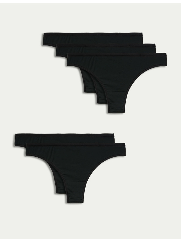 Marks & Spencer Set od pet ženskih gaćica Marks & Spencer crne boje