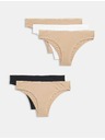 Marks & Spencer Set od pet ženskih brazilskih gaćica u bež, crnoj i bijeloj boji marke Marks & Spencer