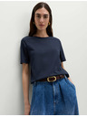 Marks & Spencer Tamnoplava ženska pamučna basic majica Marks & Spencer