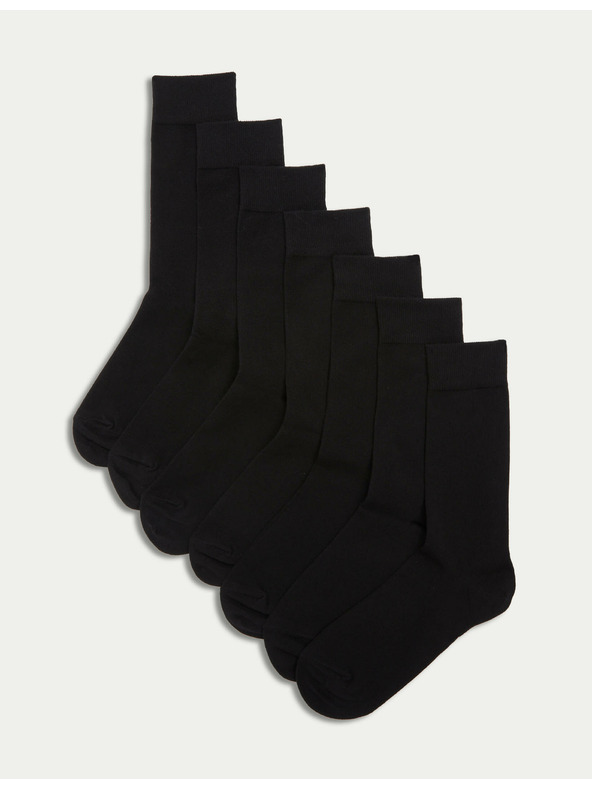 Marks & Spencer Set od sedam pari muških čarapa u crnoj Marks & Spencer Cool & Fresh™