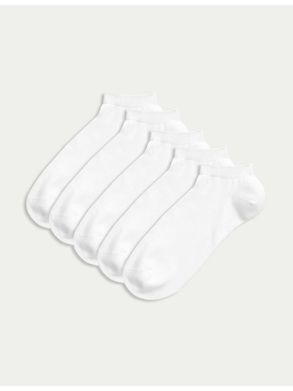 Marks & Spencer 5 pari sportskih čarapa s Cool & Fresh™ tehnologijom Marks & Spencer bijele boje