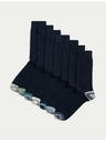 Marks & Spencer 7 pari Cool & Fresh™ High Cotton Marks & Spencer tamnoplavih čarapa