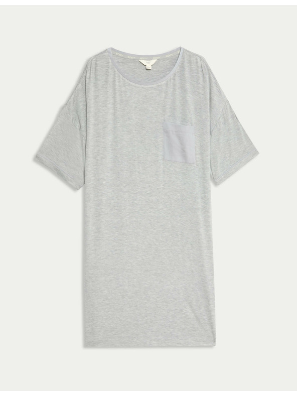 Marks & Spencer Marks & Spencer Body Soft™ spavaćica sa satenskim obrubom Siva
