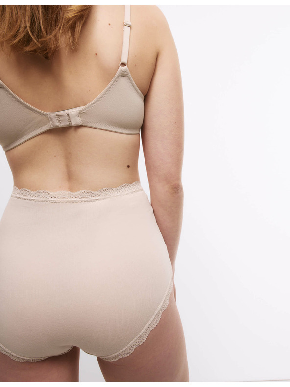 Marks & Spencer Pamučne gaćice visokog struka, 3 kom Marks & Spencer bež