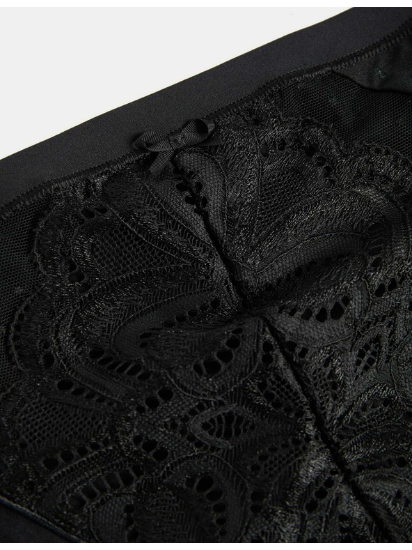 Marks & Spencer Amelia High Cut Lace Briefs 3 Pack Marks & Spencer Black