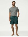 Marks & Spencer Marks & Spencer Green Check Pure Cotton Pidžama set