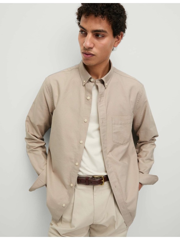 Marks & Spencer Ultimate Marks & Spencer Pure Cotton Oxford Shirt Cream
