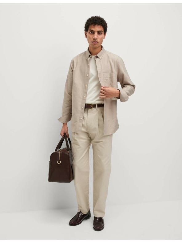 Marks & Spencer Ultimate Marks & Spencer Pure Cotton Oxford Shirt Cream