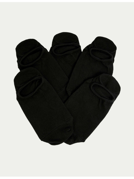 Marks & Spencer Trainer Liners™ kratke čarape s Cool & Fresh™ tehnologijom, 5 pari u pakiranju Marks & Spencer crne