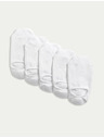 Marks & Spencer Trainer Liners™ kratke čarape s Cool & Fresh™ tehnologijom, 5 pari u pakiranju Marks & Spencer bijele