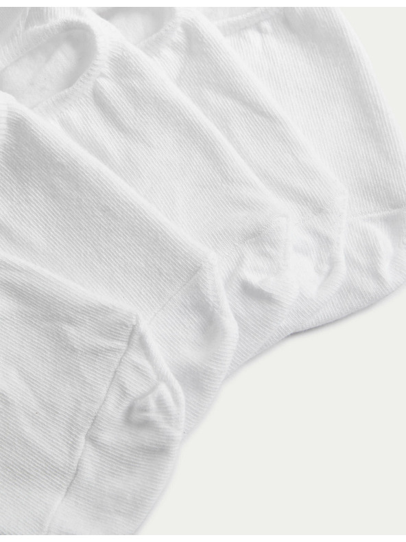 Marks & Spencer Trainer Liners™ kratke čarape s Cool & Fresh™ tehnologijom, 5 pari u pakiranju Marks & Spencer bijele