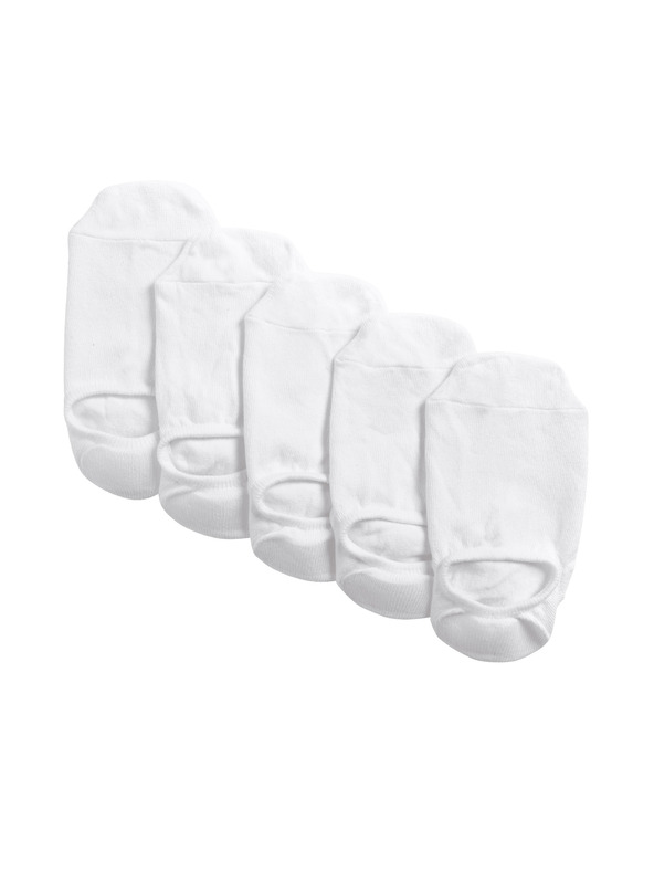 Marks & Spencer Trainer Liners™ kratke čarape s Cool & Fresh™ tehnologijom, 5 pari u pakiranju Marks & Spencer bijele