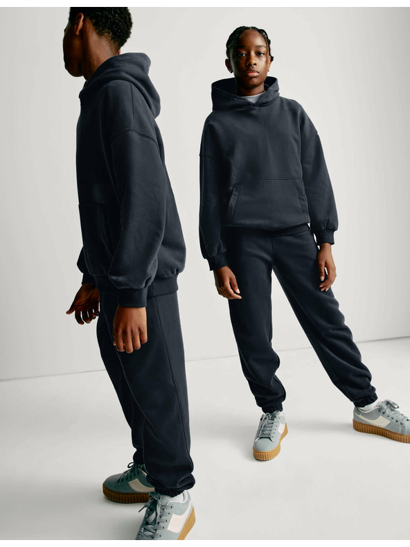 Marks & Spencer Marks & Spencer visoke pamučne trenirke (6-16 godina) tamnoplave