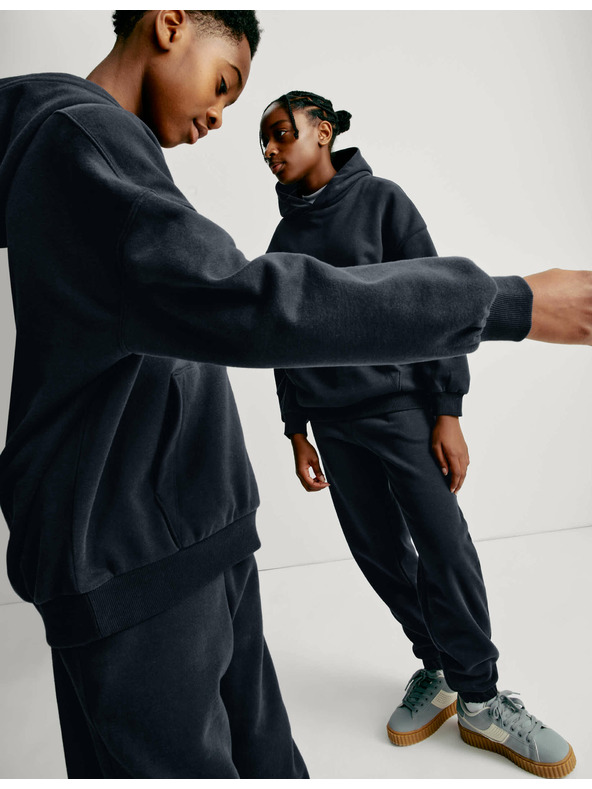 Marks & Spencer Marks & Spencer visoke pamučne trenirke (6-16 godina) tamnoplave