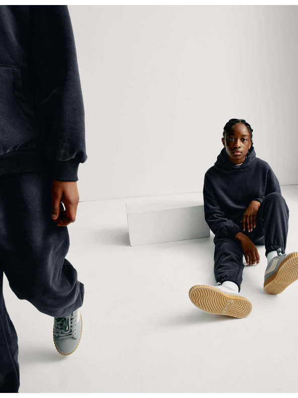 Marks & Spencer Marks & Spencer visoke pamučne trenirke (6-16 godina) tamnoplave