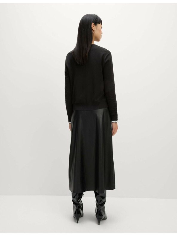 Marks & Spencer Marks & Spencer dugmad sprijeda, crni kardigan s okruglim izrezom