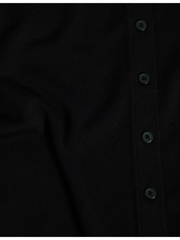 Marks & Spencer Marks & Spencer dugmad sprijeda, crni kardigan s okruglim izrezom