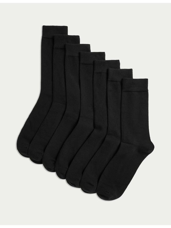 Marks & Spencer Set od sedam muških čarapa u crnoj boji marke Marks & Spencer