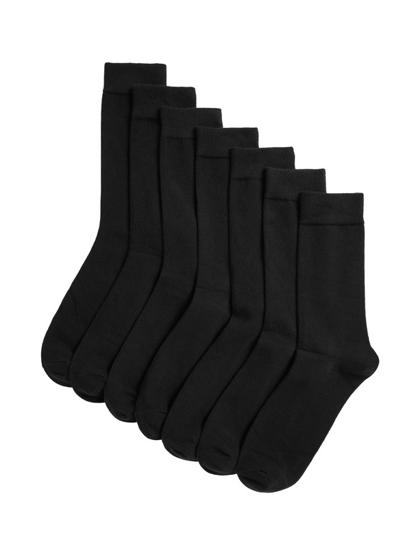 Marks & Spencer Set od sedam muških čarapa u crnoj boji marke Marks & Spencer
