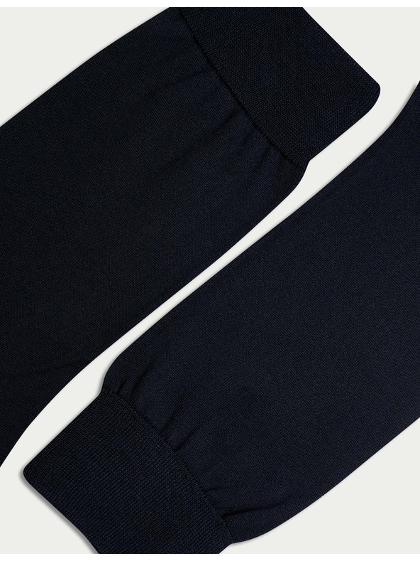 Marks & Spencer Čiste pamučne čarape 3 para Marks & Spencer tamnoplave