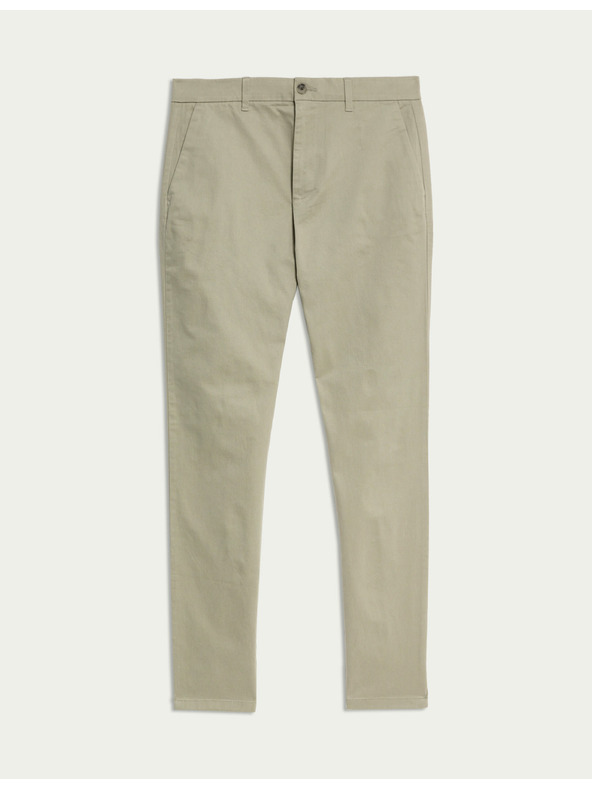 Marks & Spencer Marks & Spencer bež rastezljive chino hlače uskog kroja