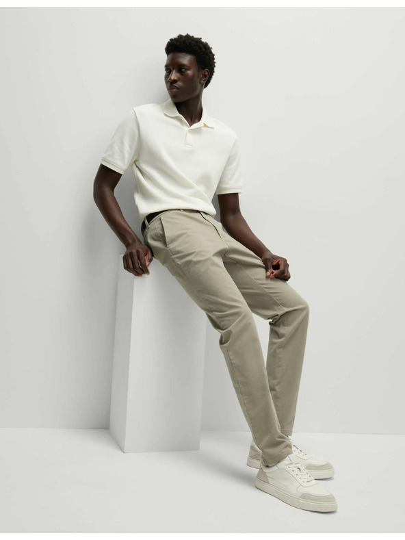 Marks & Spencer Marks & Spencer bež rastezljive chino hlače uskog kroja