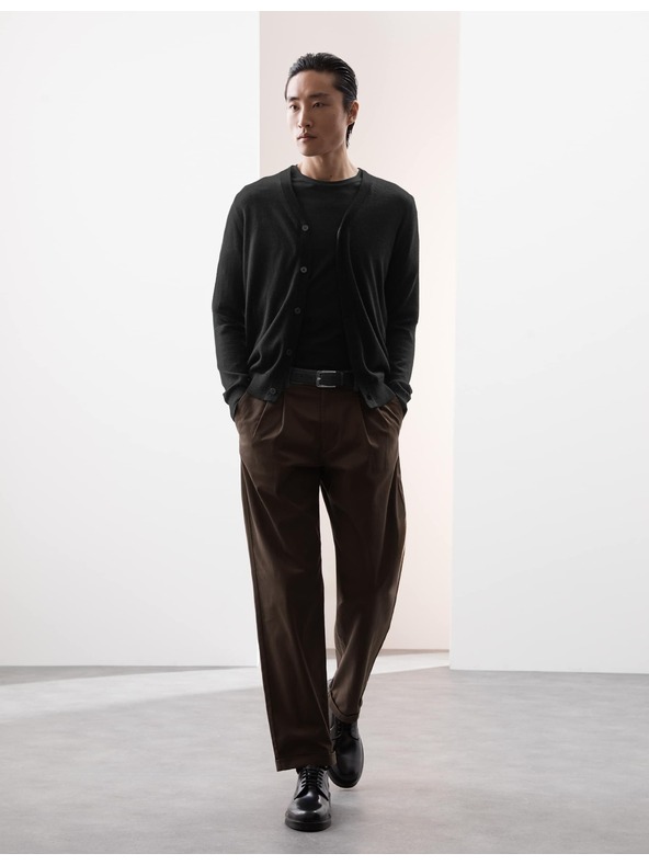 Marks & Spencer Kardigan s V-izrezom od vune merino Marks & Spencer crna