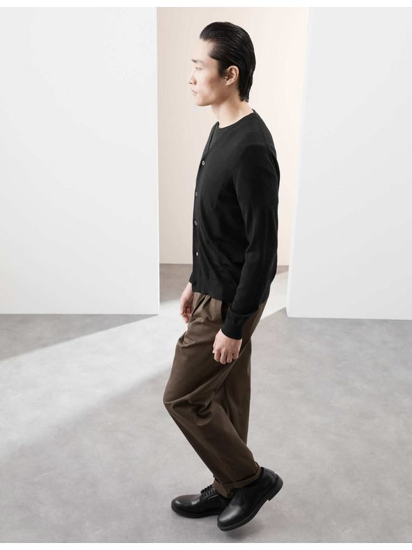 Marks & Spencer Kardigan s V-izrezom od vune merino Marks & Spencer crna