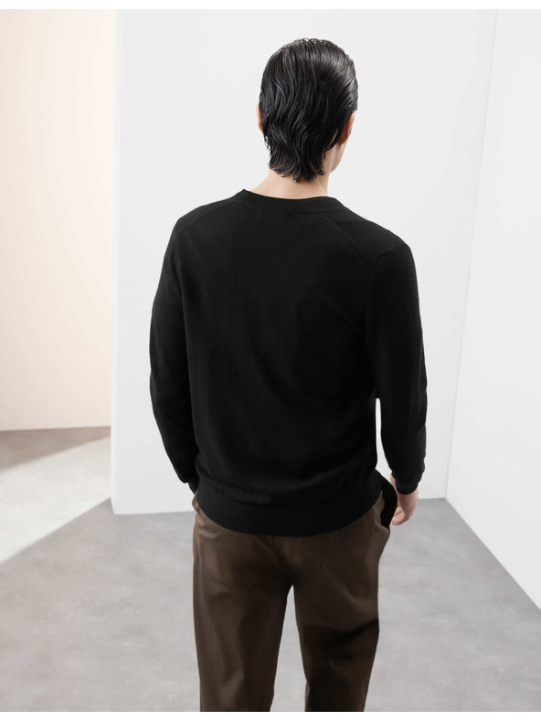 Marks & Spencer Kardigan s V-izrezom od vune merino Marks & Spencer crna